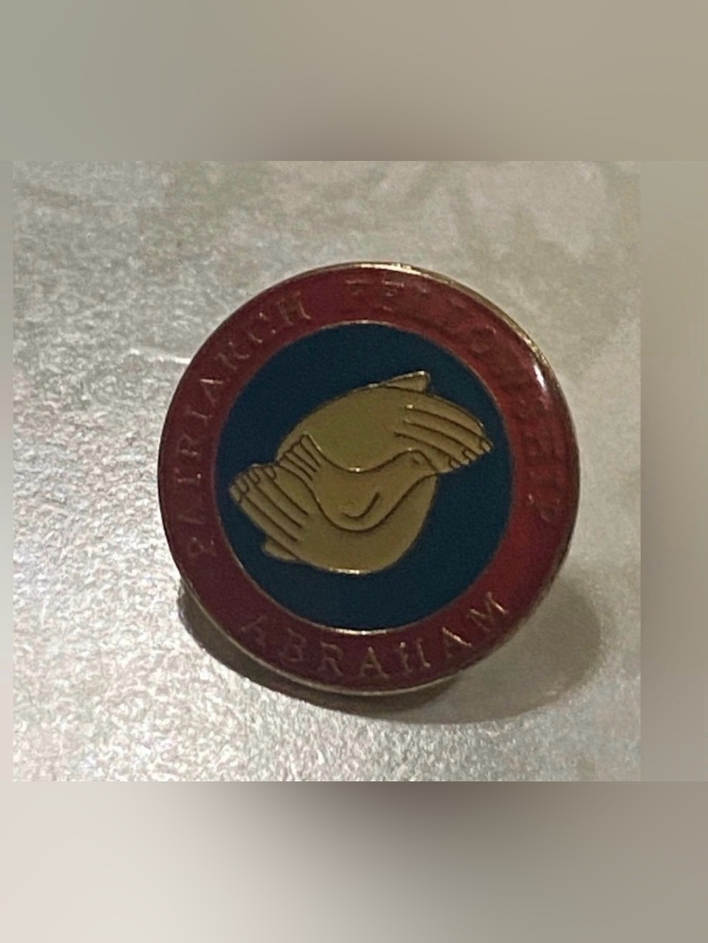 Patriarch Fellowship Abraham Hands & Dove Faith Pin #7971